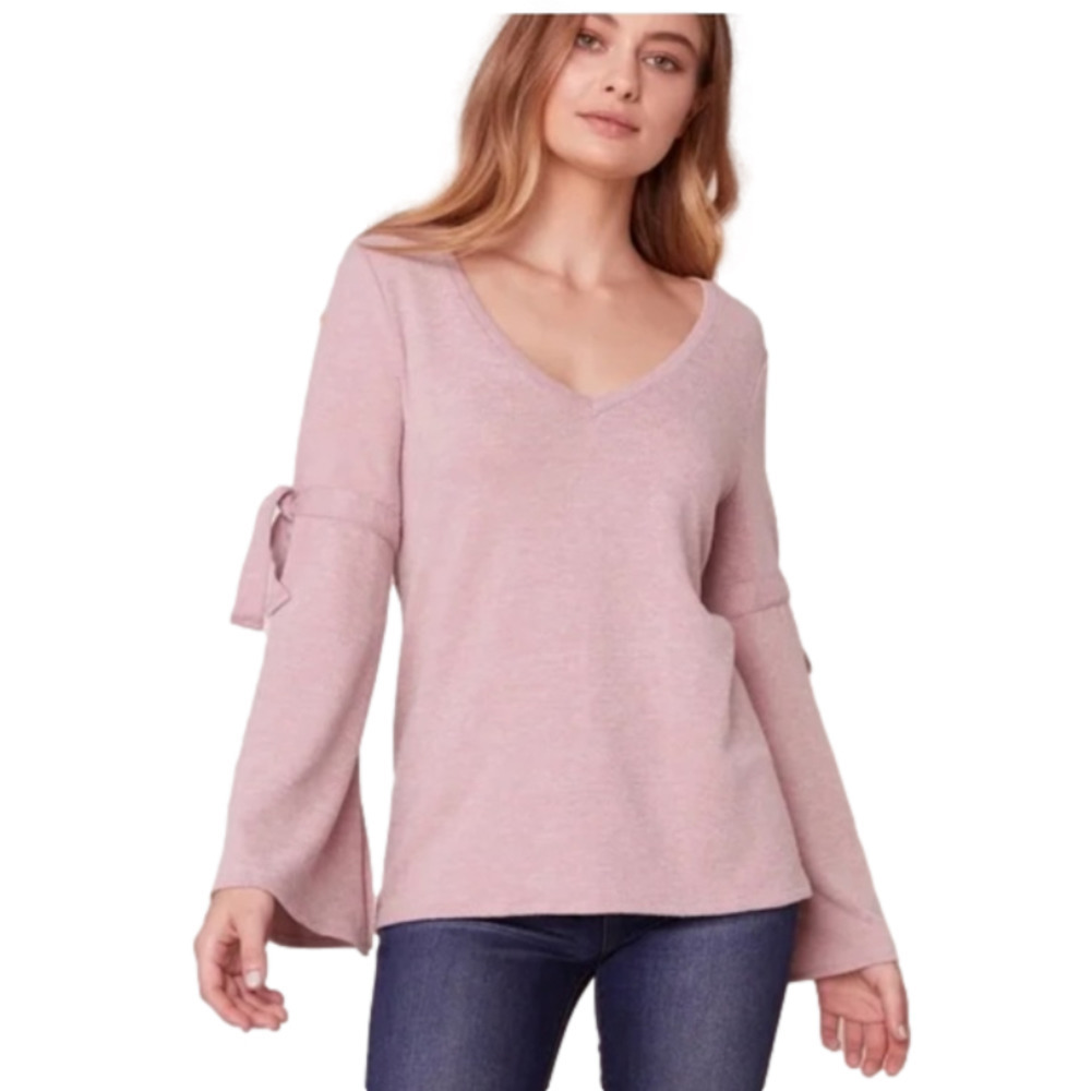 BB Dakota Jack, Can't tie me Love Sweater, French Pink, Bohemian Sleeves, Small​